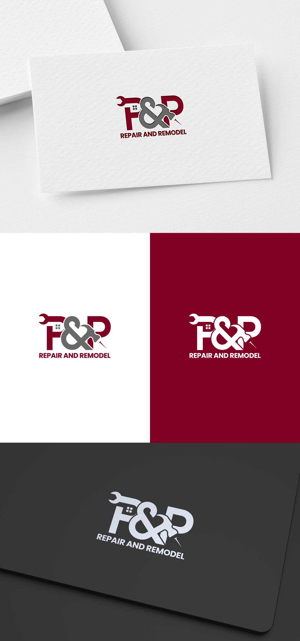 Logo Design by SL Designer for P and P Repair and Remodel | Design #26751331