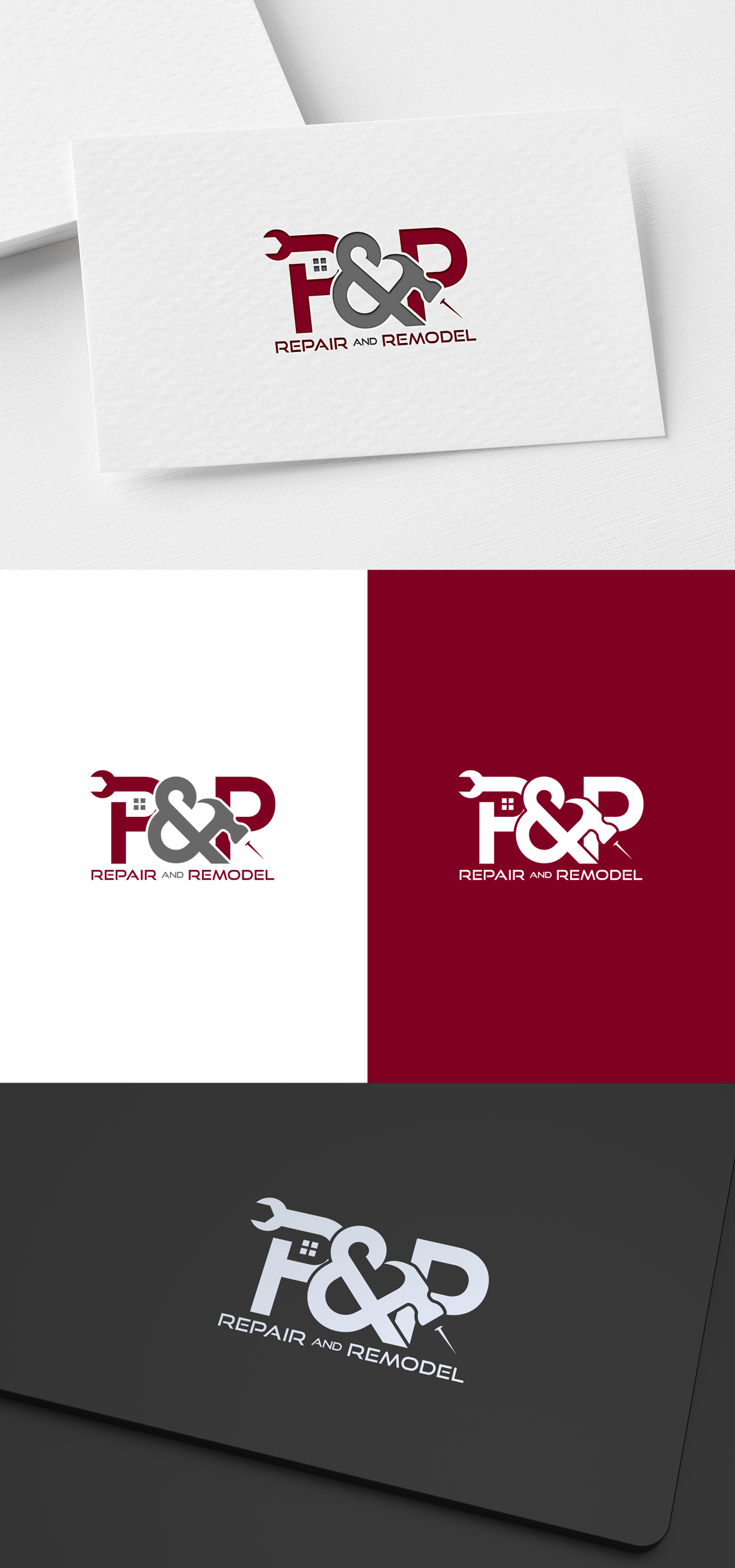 Logo Design by SL Designer for P and P Repair and Remodel | Design #26777106