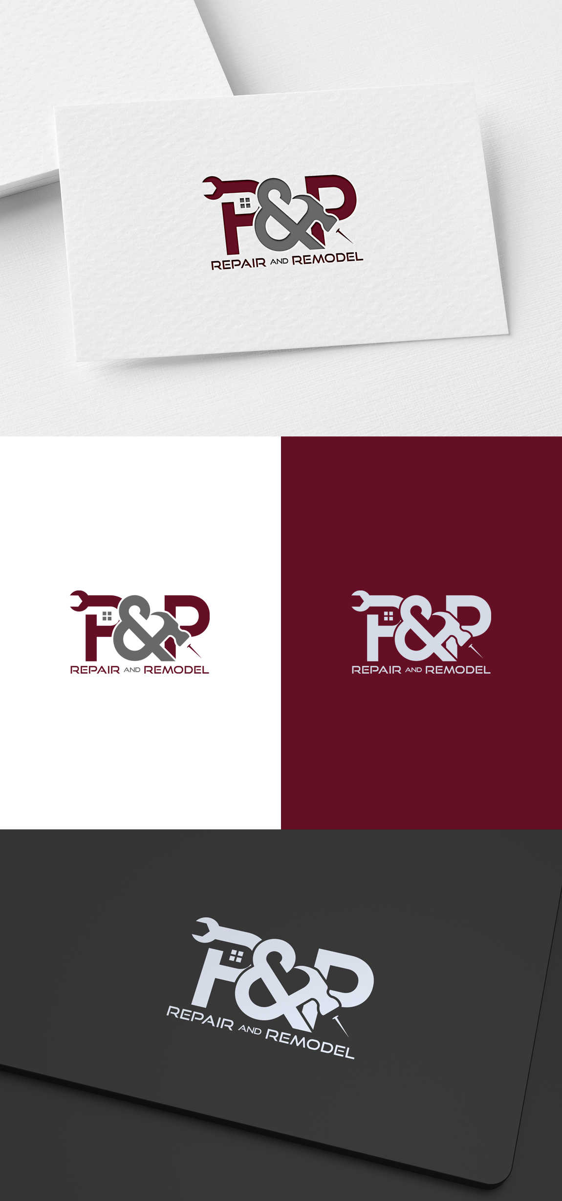 Logo Design by SL Designer for P and P Repair and Remodel | Design: #26777242