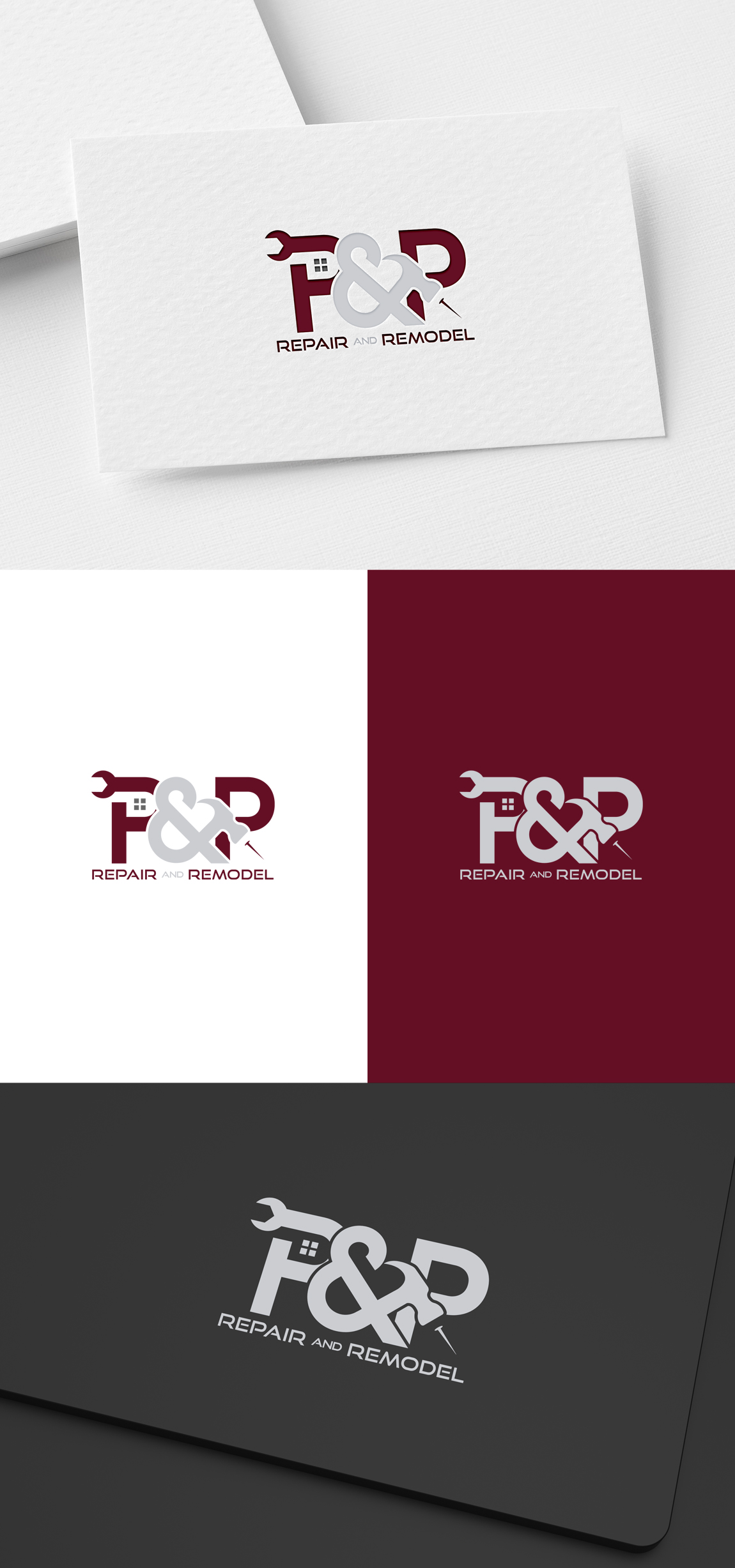 Logo Design by SL Designer for P and P Repair and Remodel | Design #26777243