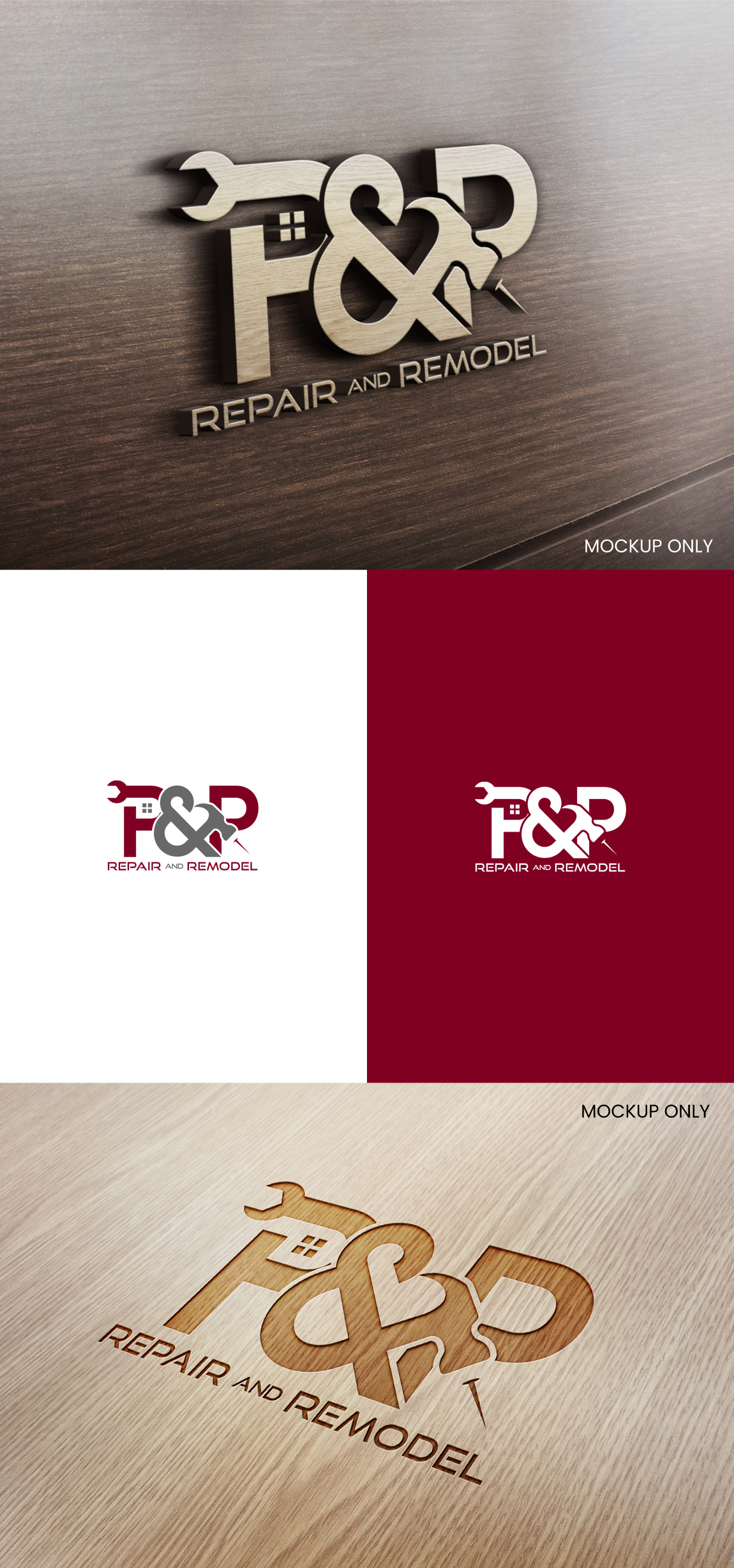 Logo Design by SL Designer for P and P Repair and Remodel | Design #26809420