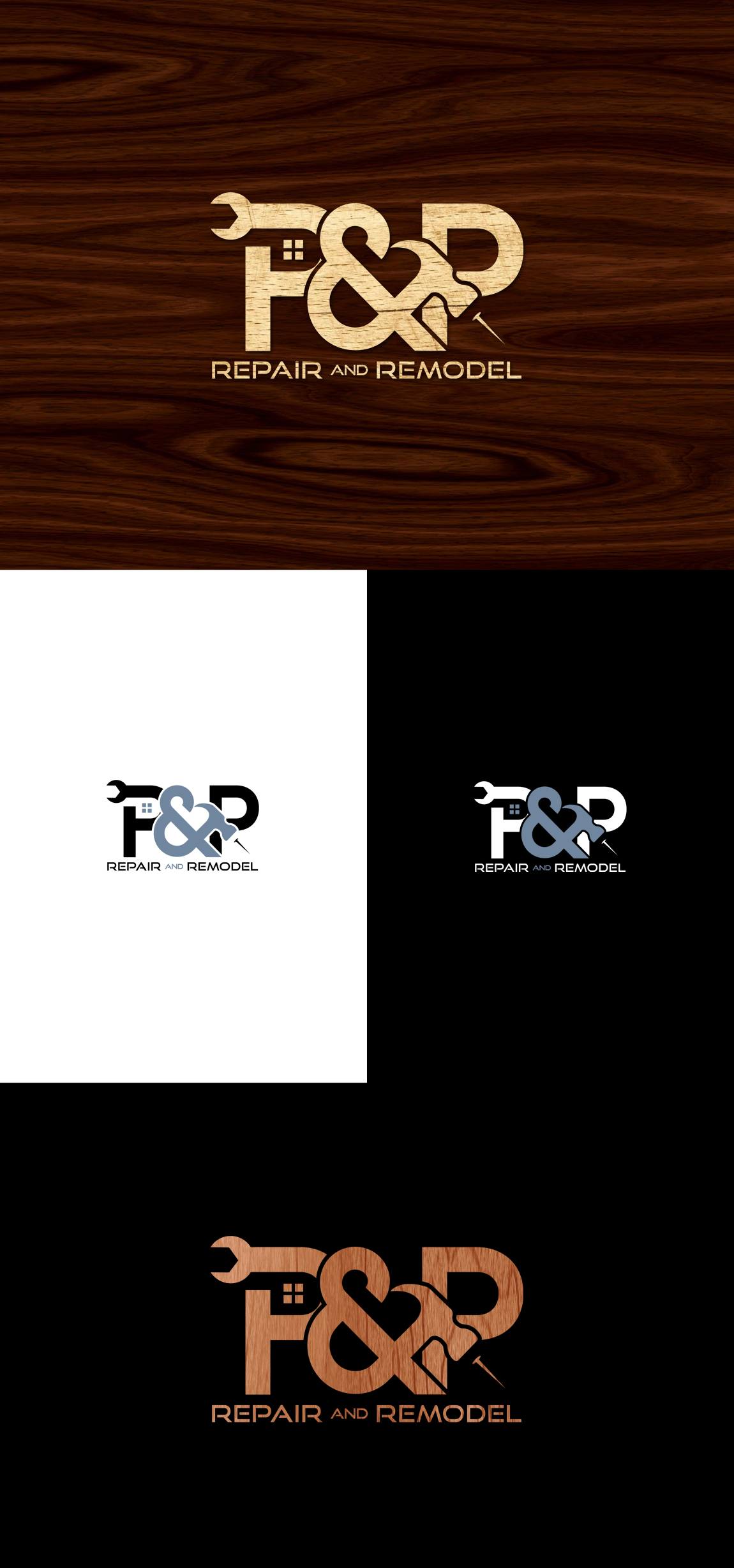 Logo Design by SL Designer for P and P Repair and Remodel | Design #26840770
