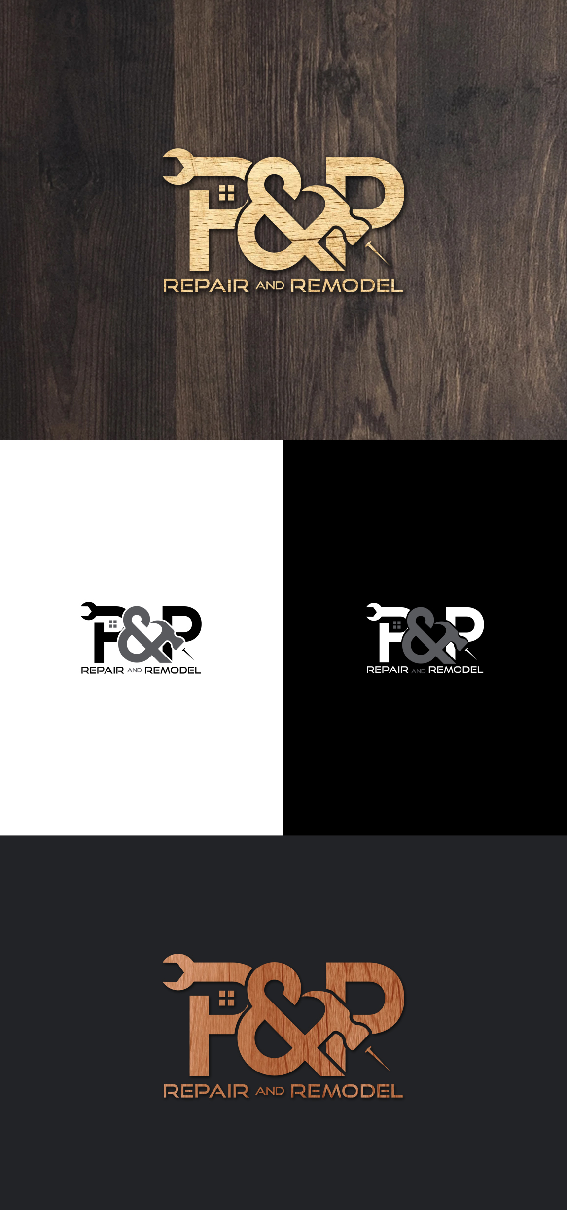 Logo Design by SL Designer for P and P Repair and Remodel | Design #26840964