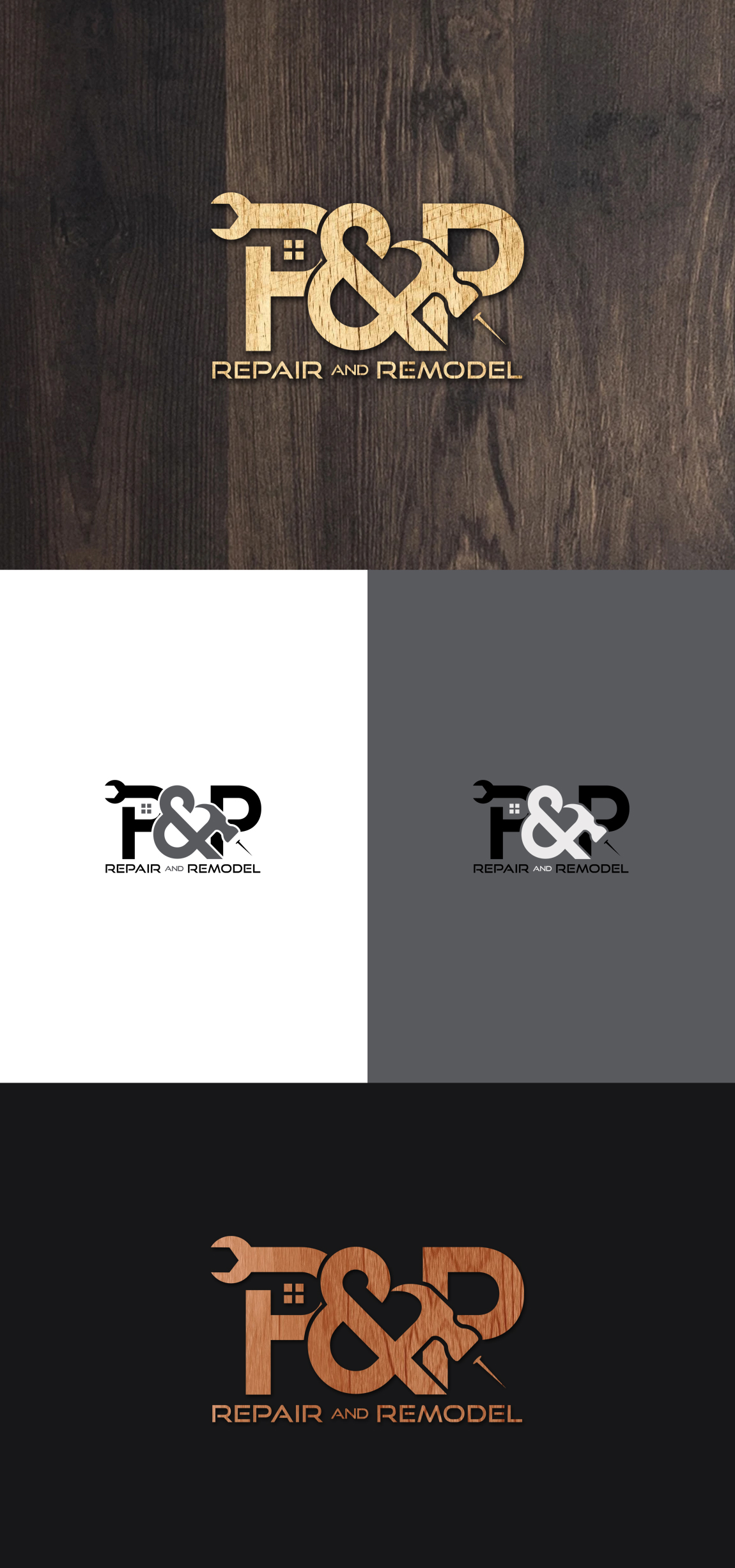 Logo Design by SL Designer for P and P Repair and Remodel | Design #26841002