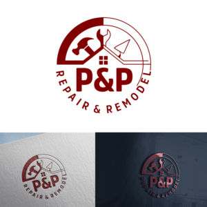 Logo Design by Kayla. for P and P Repair and Remodel | Design: #26779541