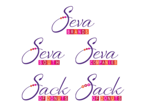 "Seva Companies", "Seva South" and "Sack of Donuts" | Logo Design by Atvento Graphics