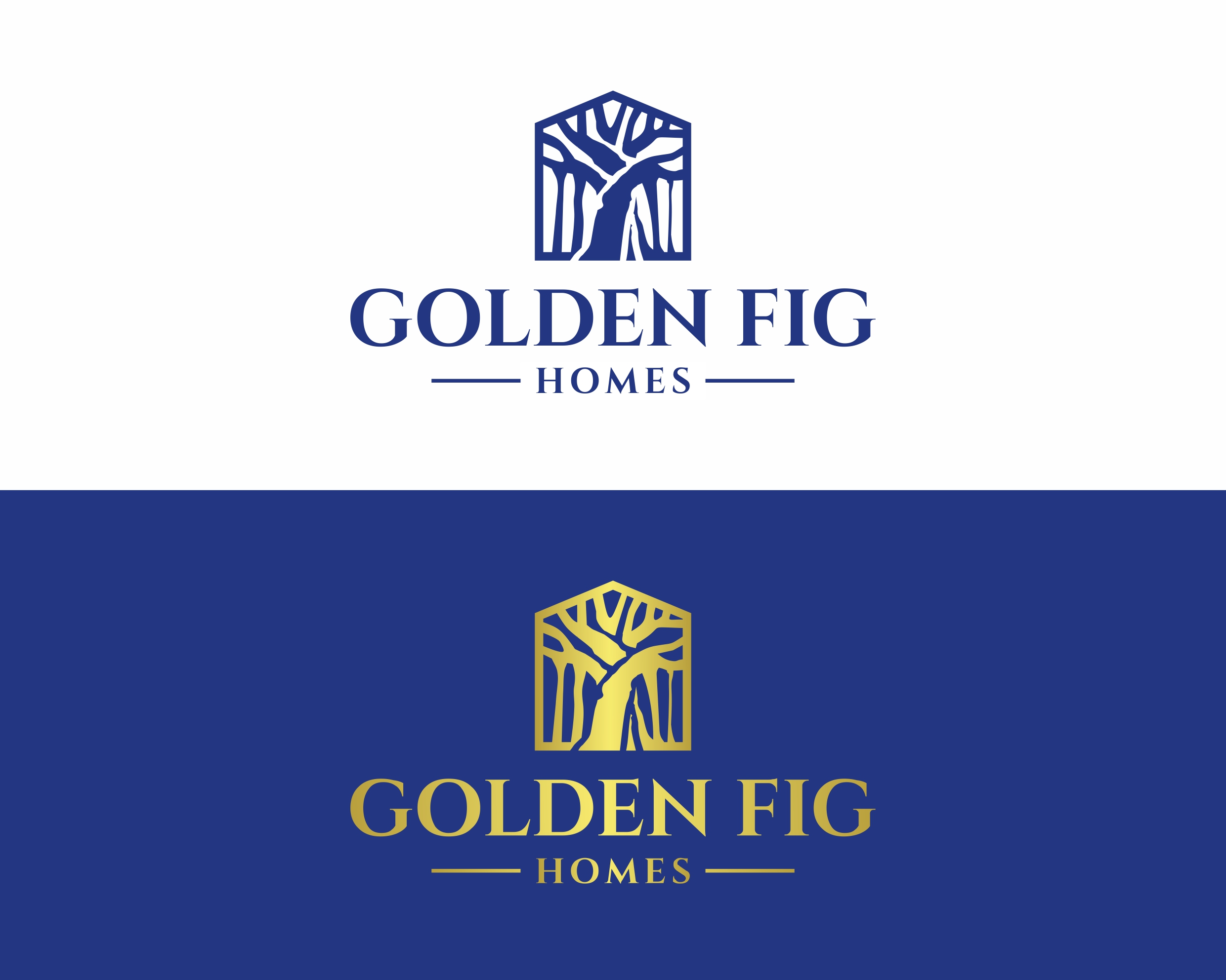 Logo Design by MBARO for Golden Fig Homes and Development, LLC | Design #26751745