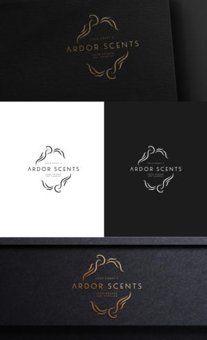 Ardor Scents, Hand poured soy candles, Gold Coast | Logo Design by GLDesigns
