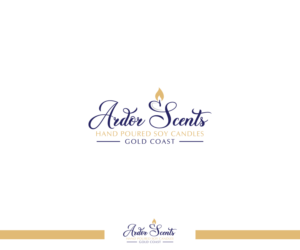 Ardor Scents, Hand poured soy candles, Gold Coast | Logo Design by ecorokerz