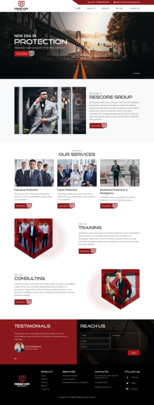 RESCOR GROUP | Web Design par sai.designer87