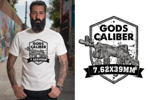 Glock-A-Smurf,  A twisted spin On a childhood cartoon character | Diseño de Camiseta por FutureDesigne