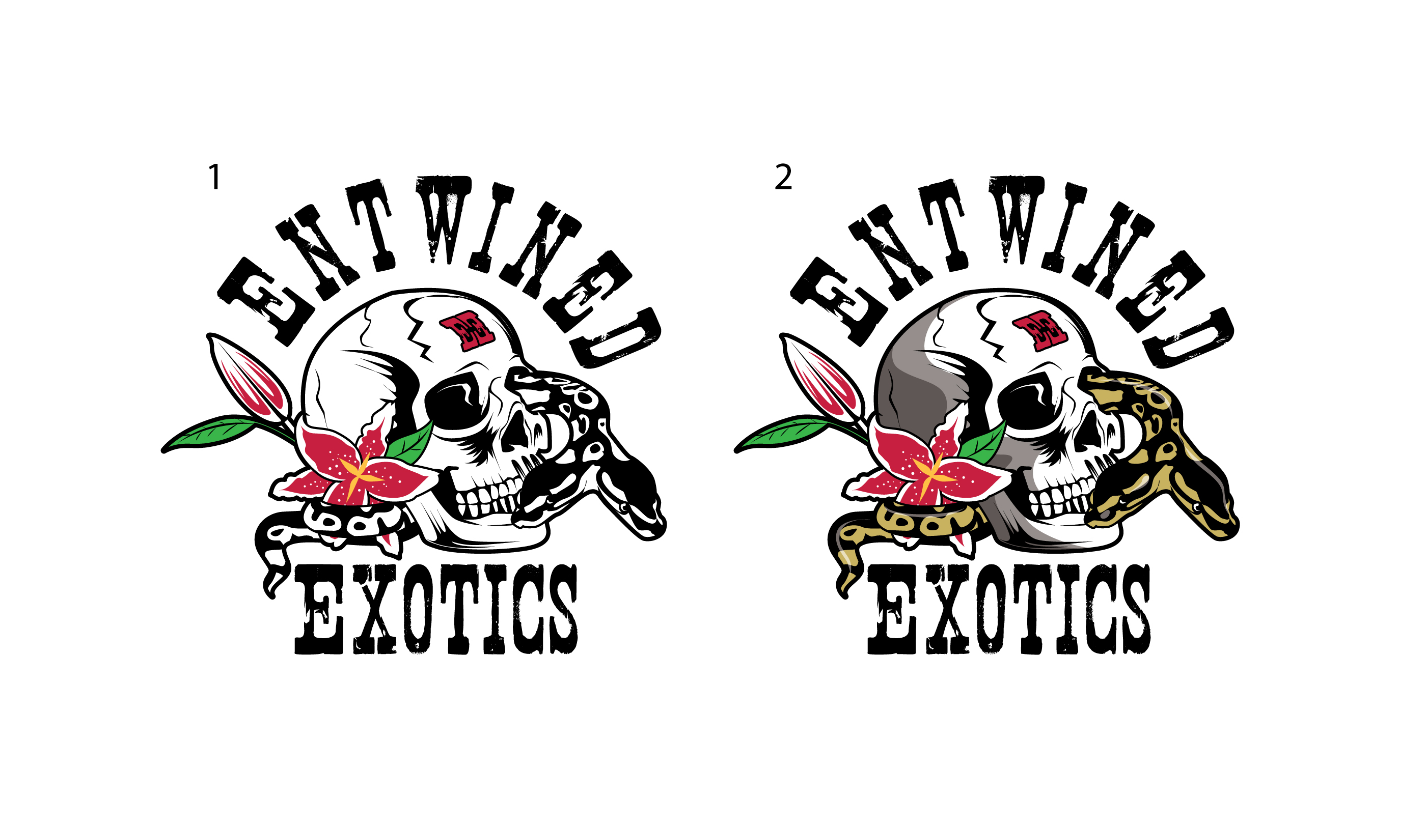 Logo Design by geni for Entwined Exotics  | Design #26760153