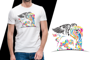 T shirt/ Tank Top/ hoodie Lion design | T-shirt Design by chipchip15