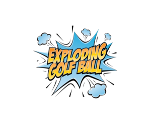 Exploding Golf Ball | Logo-Design von blue eye