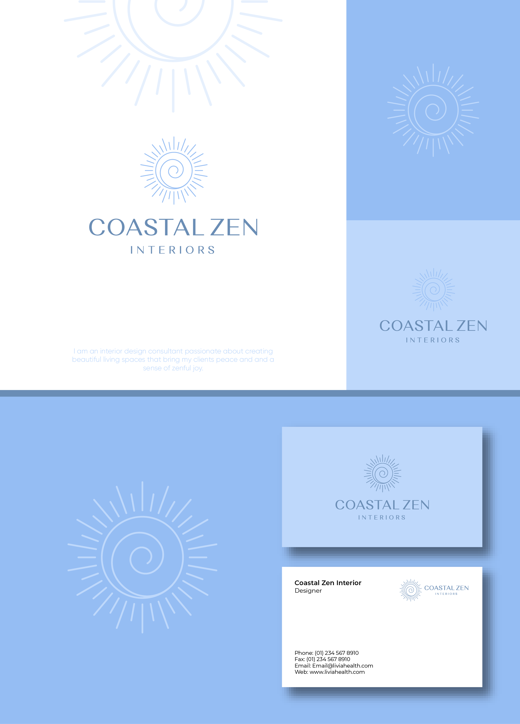Logo Design by meolico for Coastal Zen Interiors | Design #26761129