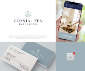 Coastal Zen Interiors | Logo Design by airborne