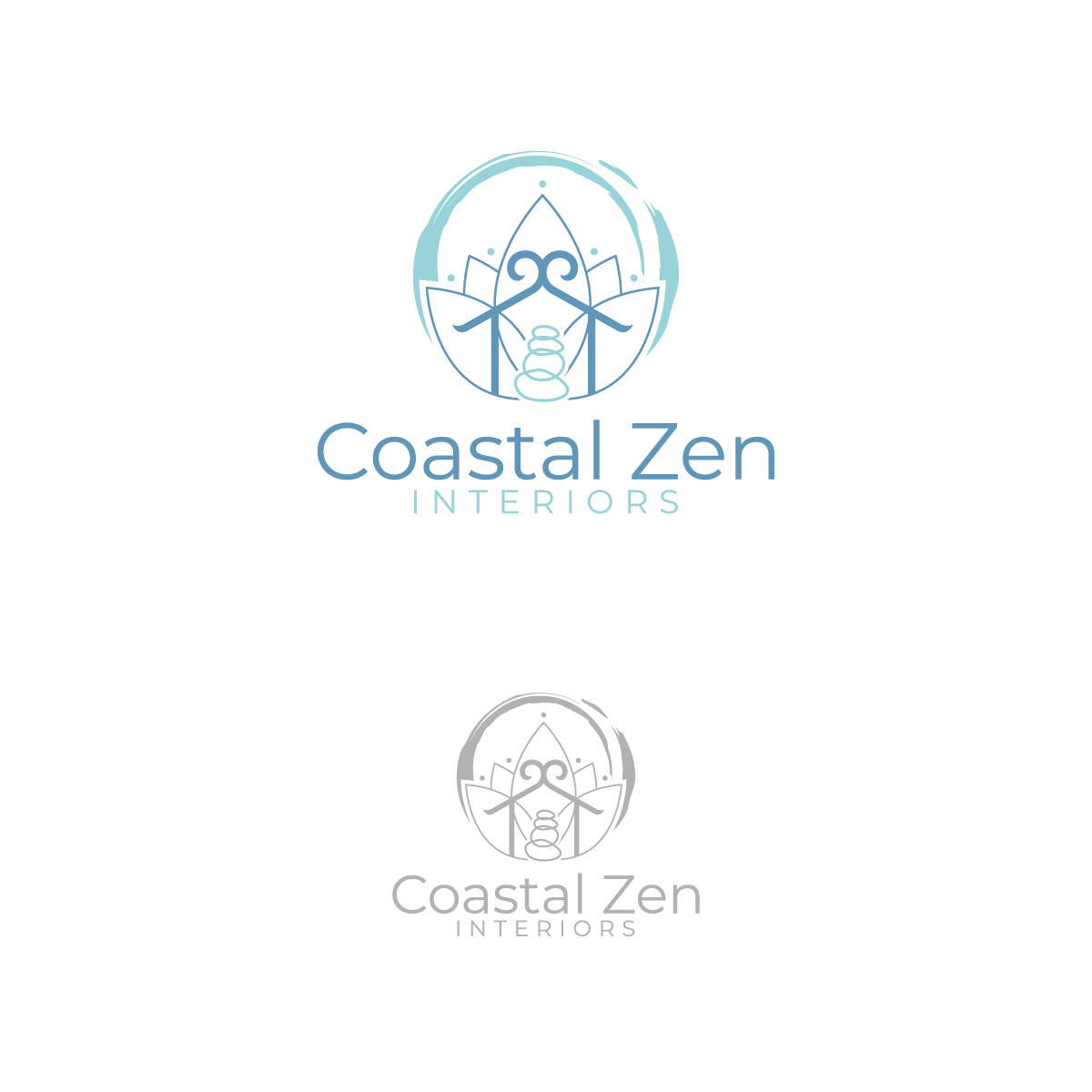 Logo Design by Graphic Bricks for Coastal Zen Interiors | Design #26758569