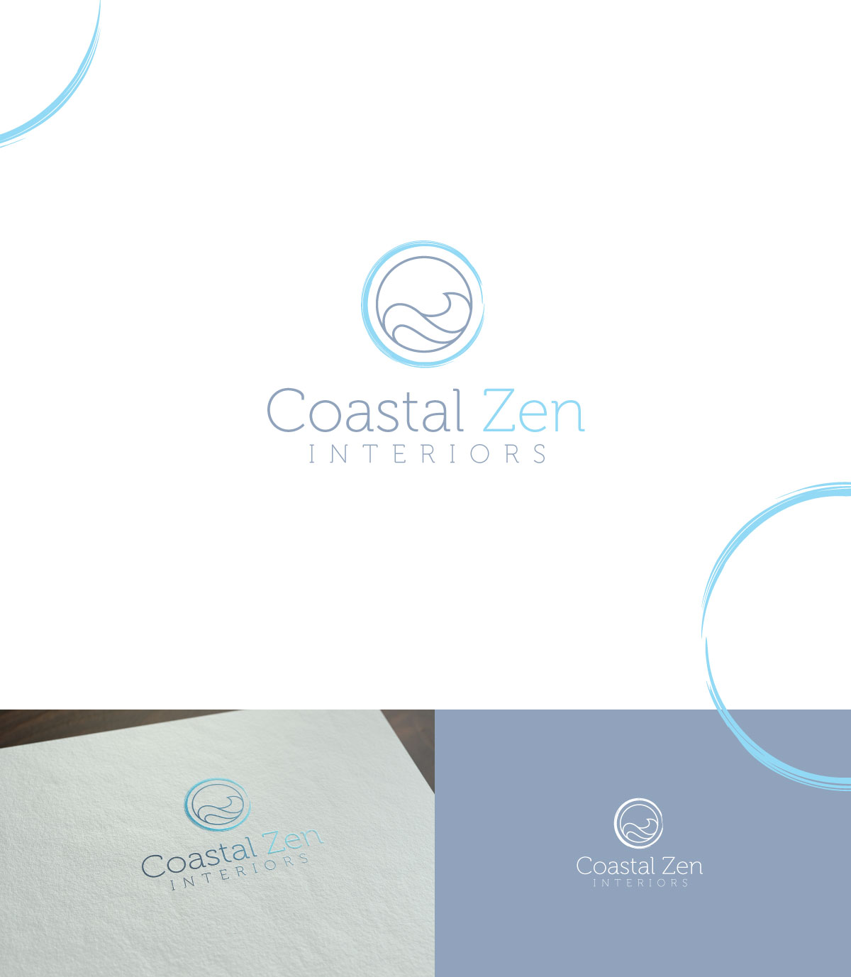 Diseño de Logo por ecorokerz para Coastal Zen Interiors | Diseño #26758533