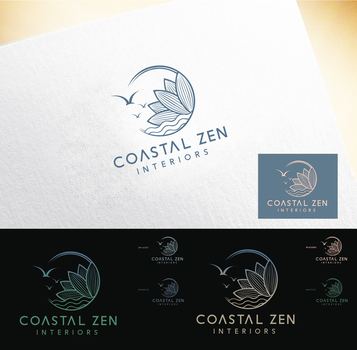 Diseño de Logo por Rajib Bhattacharya para Coastal Zen Interiors | Diseño #26761544