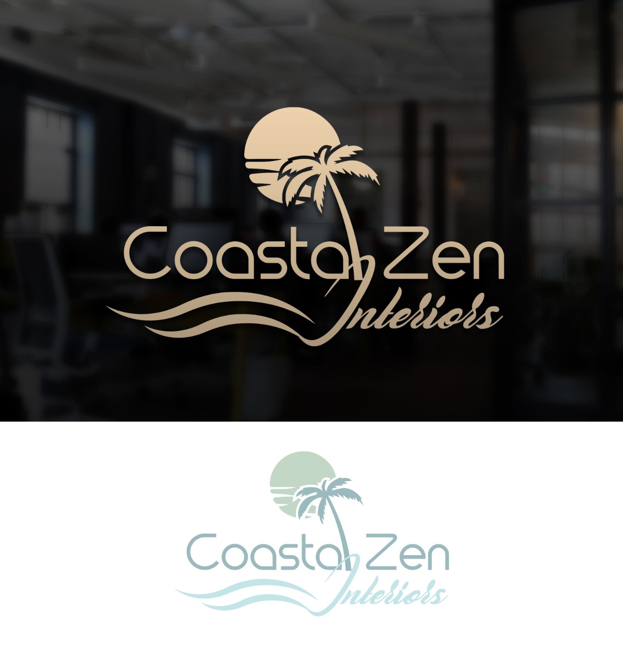 Logo-Design von u2square für Coastal Zen Interiors | Design #26759937