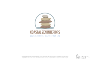 Coastal Zen Interiors | Logo Design by InkThink by Scaurus