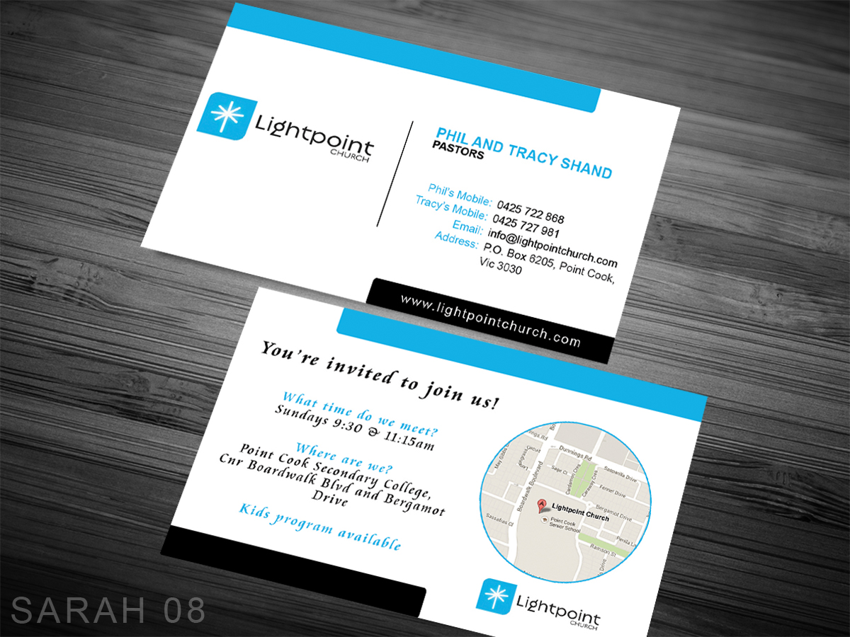 Business Card Design by Sarah Haroon for this project | Design: #3075408