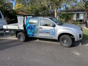 Large logo design on utility truck. | Car Wrap Design by avi's