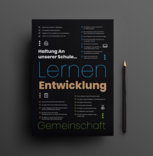 Leitbildgestaltung für eine Sekundarschule | Design Graphique par JK18