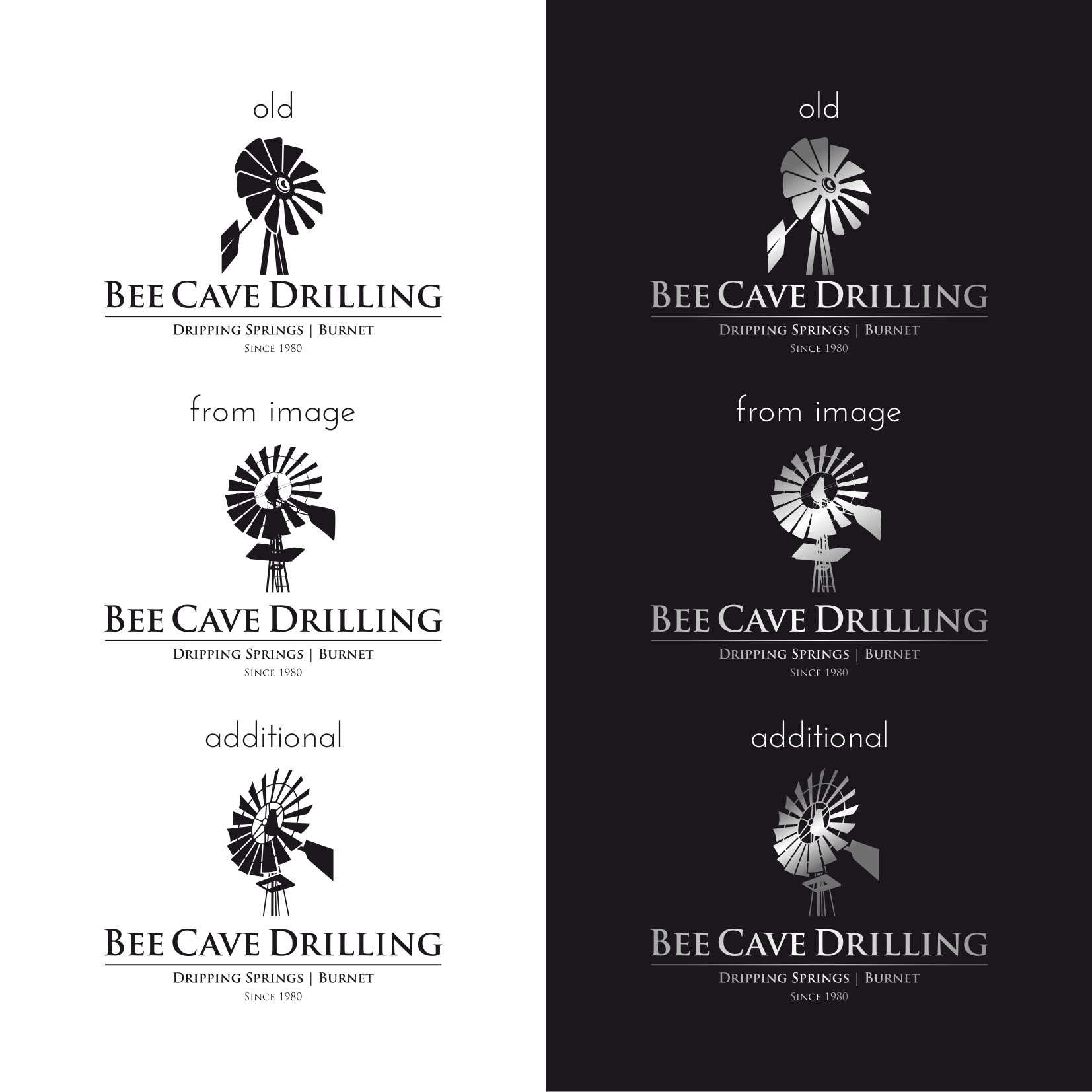 Logo-Design von Atvento Graphics für Bee Cave Drilling, Inc. | Design #26810980