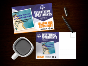 Everything Apartments podcast postcard | Design de Carte Postale par nng
