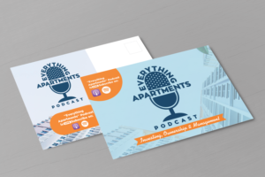 Everything Apartments podcast postcard | Design de Carte Postale par Benson M.