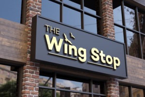 The Wing Stop | Logo Design by makerlogoz
