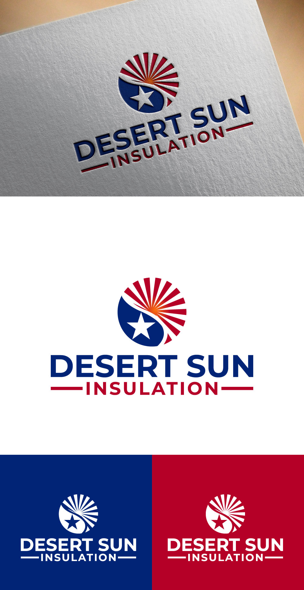 Logo Design by JUEL RANA 525340 for Desert Sun Insulation | Design #26782186