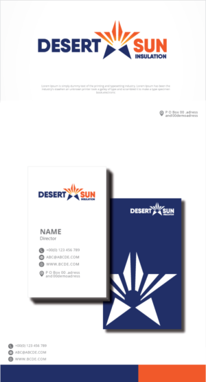Logo Design by graphicevolution for Desert Sun Insulation | Design: #26771066