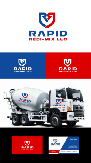Logo Design by RAN MEI JS for Rapid Redi Mix | Design: #26772416