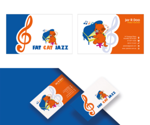 Business Card Design by Digi Vison for Fat Cat Jazz | Design #26793320
