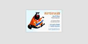 Business Card Design by Victor_pro for Fat Cat Jazz | Design: #26800082