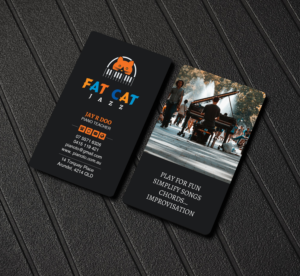 Business Card Design by Creations Box 2015 for Fat Cat Jazz | Design: #26786682