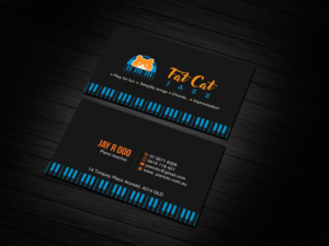 Business Card Design by Creations Box 2015 for Fat Cat Jazz | Design: #26786685