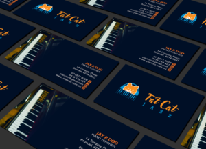 Business Card Design by Creations Box 2015 for Fat Cat Jazz | Design: #26786687