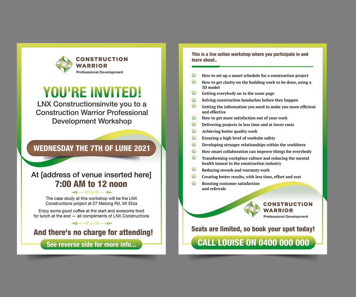 Design Invitation par ecorokerz pour ce projet | Design #26770224