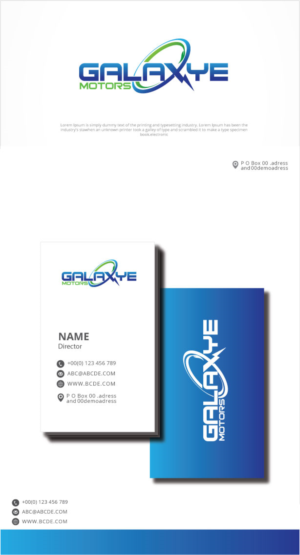 Design de Logo par graphicevolution pour GalaxE. Motors | Design : #26770558