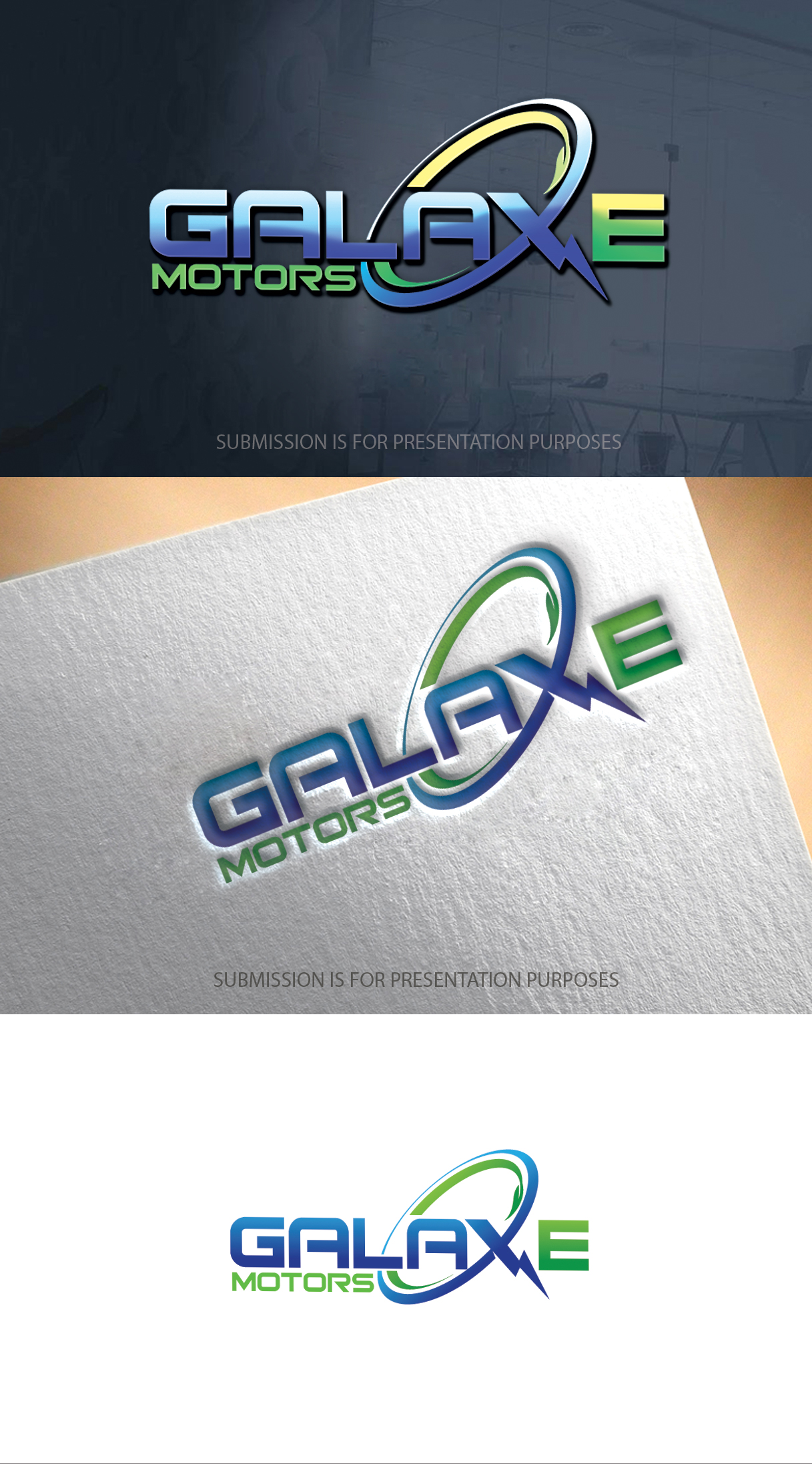 Logo Design by graphicevolution for GalaxE. Motors | Design #26779492