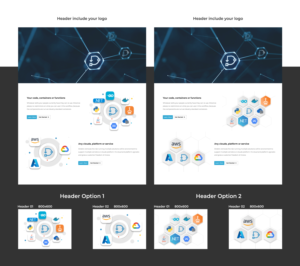 Redesign header background &amp; create 2 images