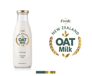 We are open to ideas here. We want to emphasise that it is a New Zealand product and  its fresh oat milk | Logo-Design von Bittersweet