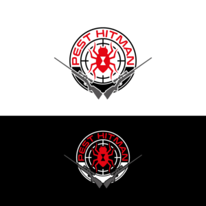 Pest Hitman,  maybe something circular and creative. I want it to start out maybe like a retro young look, | Diseño de Logo por Graphic Bricks