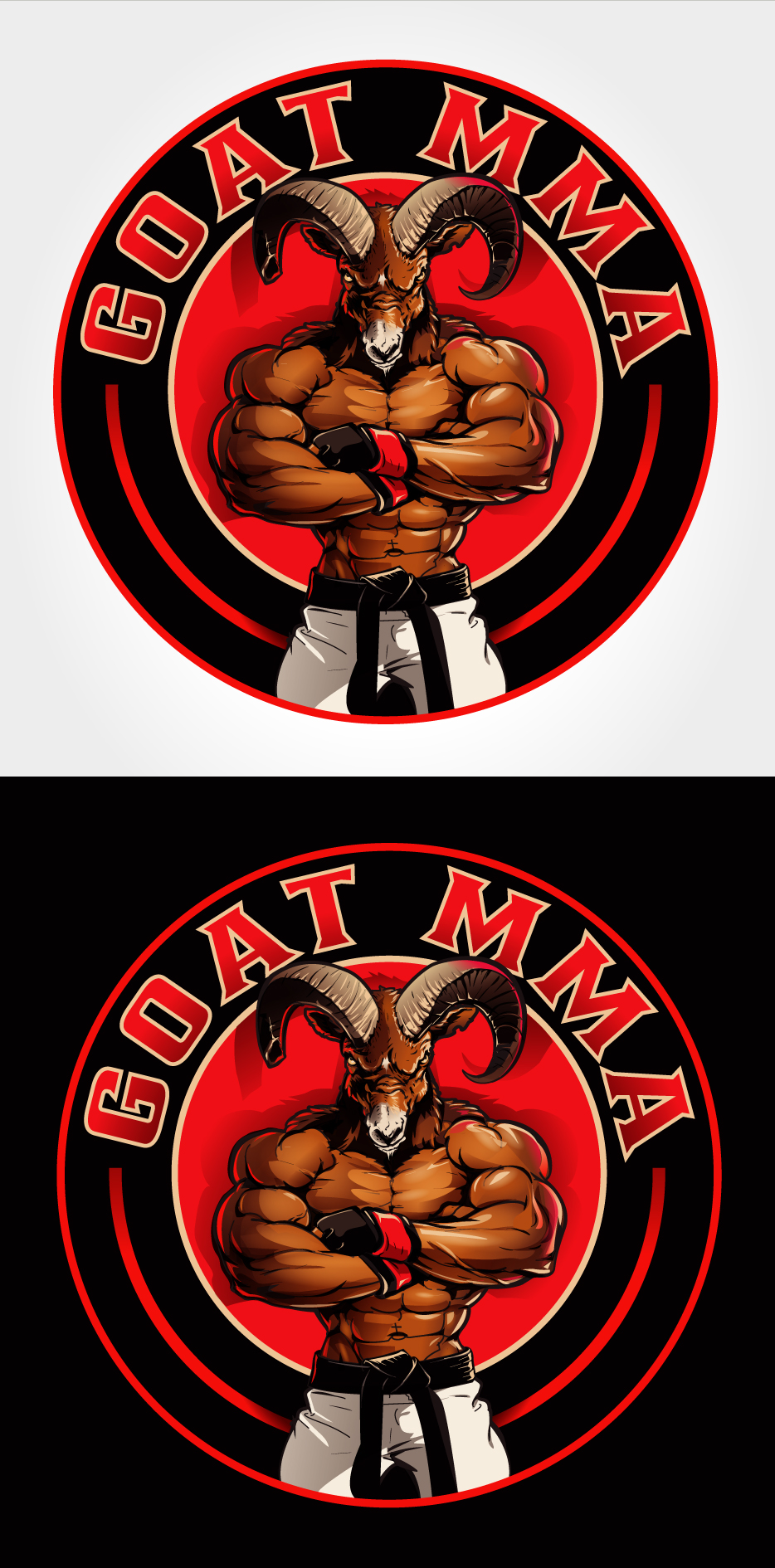 Logo Design by Suprakash 3 for GOAT MMA | Design #26790442