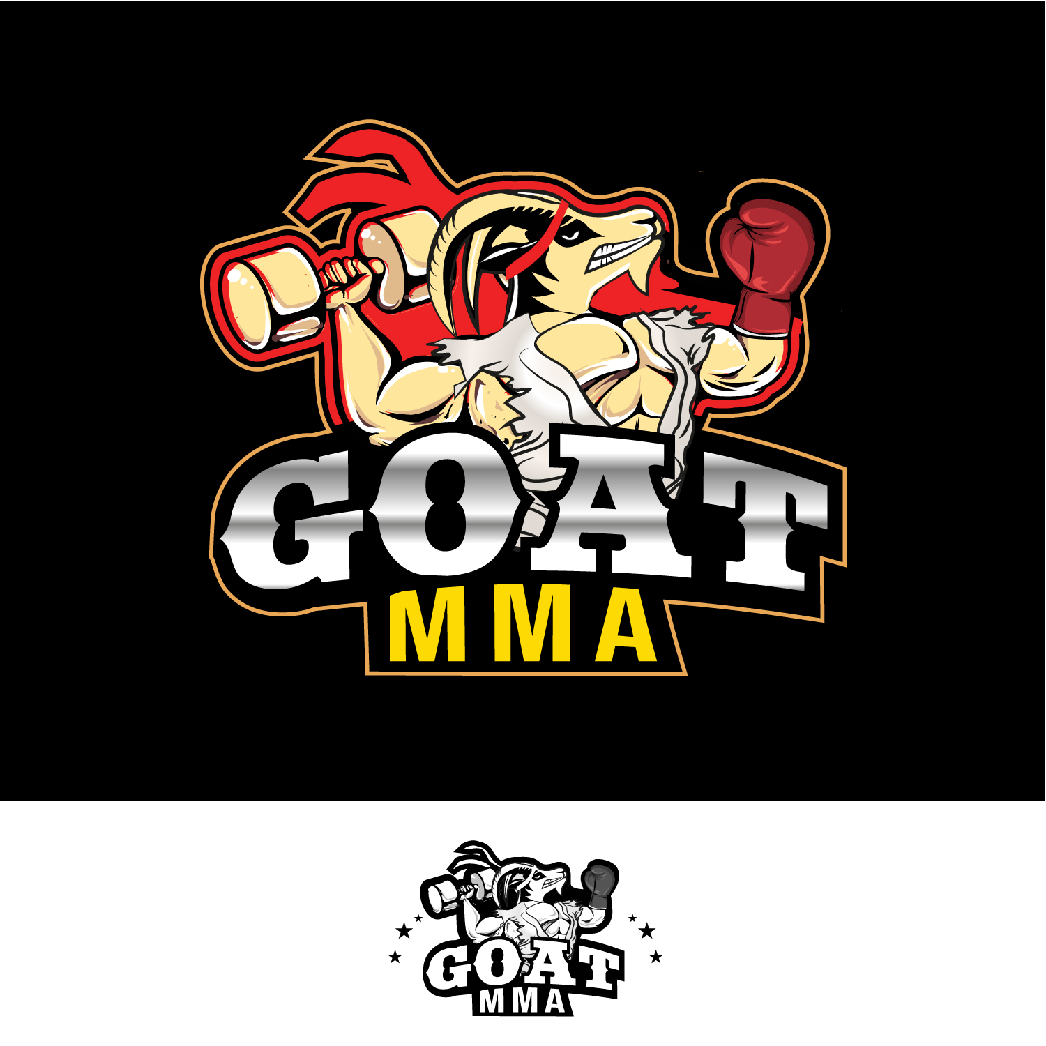 Logo Design by vigie for GOAT MMA | Design #26791793