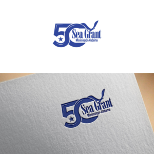50 years AND Mississippi-Alabama Sea Grant (Mississippi-Alabama Sea Grant logo counts) | Logo Design by Trident