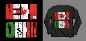 The Italian-Canadian Relations T-Shirt | T-shirt Design by Al Pech